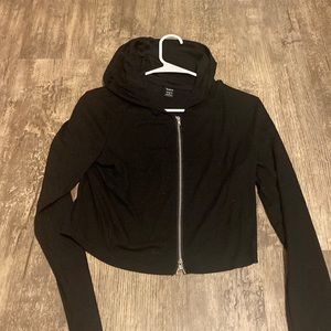 shein size xs black crop jacket never worn